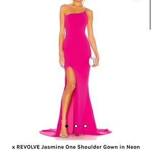 Revolve Jasmine One Shoulder Gown